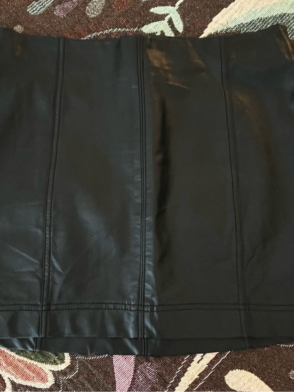 wild fable Black Faux Leather Mini Skirt